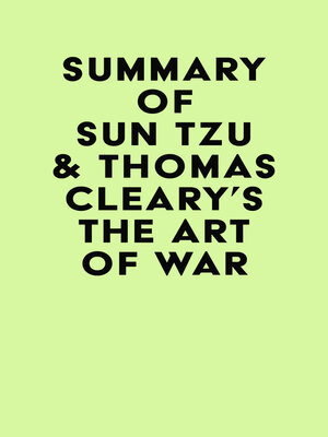 cover image of Summary of Sun Tzu & Thomas Cleary's the Art of War